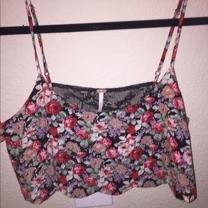 NWOT Free people BoHo festival crop top